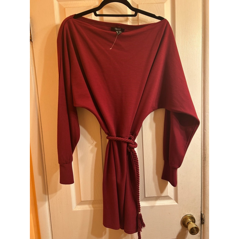 Women's Forever 21 Dress, M, Burgundy